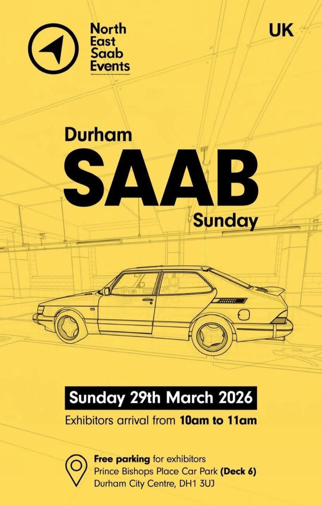 Durham SAAB Sunday 2026 poster